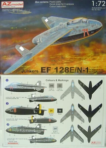 Junkers EF-128 E/N-1,Naxos, Luftwaffe 1946 , AZ-Model, 1:72, limitiert, * NEU* - Picture 1 of 2