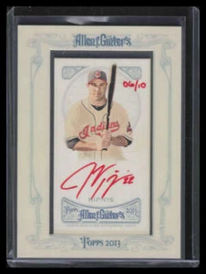2013 Topps Allen and Ginter Autographs Red Ink JK Jason Kipnis Auto 6/10 - Picture 1 of 2