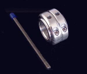 Axle Locking Nut Double (Silver) - Picture 1 of 1