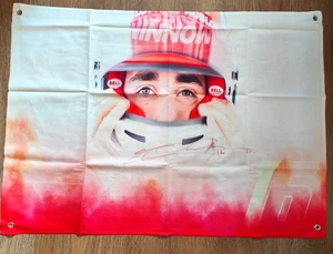 BANDERA FIRMADA A MANO POR CHARLES LECLERC - FERRARI FORMULA 1 - AUTÓGRAFOS F1 - AUTOMOVILISMO - Imagen 1 de 7