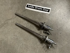 Ludwig WFL Telescoping Bass Drum Spurs AND Brackets w/ wing screws USA PARTS RP3 - Picture 1 of 12