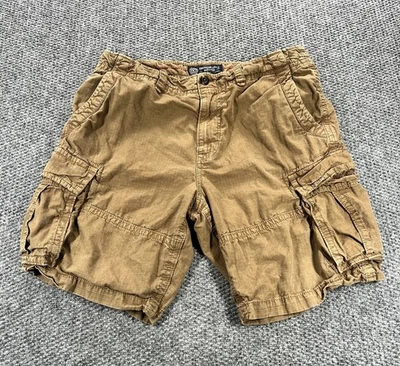 Pantalones Cortos Carga American Eagle Para Hombre 36 Marrón Beige Sueltos Ripstop Y2K Wear Foto 1 de 4