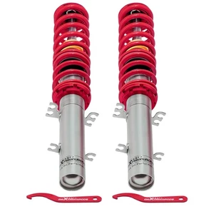 2Pcs Front Adjustable Coilovers Struts Springs Kit for VW Golf Jetta MK4 99-04 - Picture 1 of 8