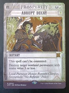 MTG Thunder Junction - Abrupt Decay - Showcase Rare - Picture 1 of 1