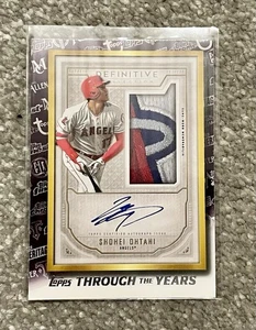 2021 Topps Through the Years Faksimile Reprints Shohei Ohtani #TTY-17 [LESEN] - Bild 1 von 2