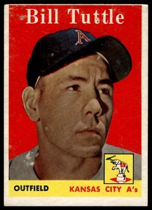 1958 Topps #23a Bill Tuttle Name in white letters - Picture 1 of 2