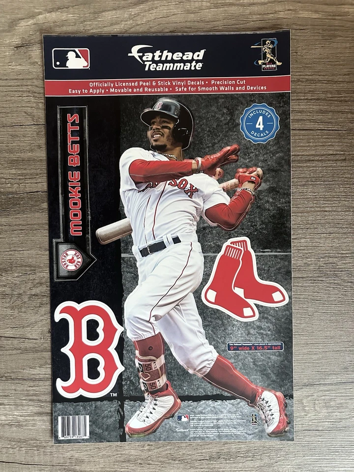 Mookie Betts - Fathead Teammate - Removable Wall Graphic 10x17” - Image 1 of 1