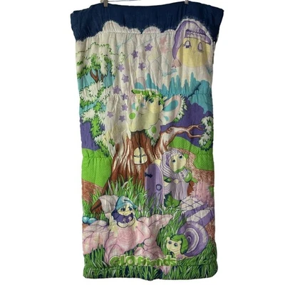 Винтажный спальный мешок Hasbro Glo Friends 1983 Glo Worms Bugs 80-е 52 дюйма x 26 дюймов - Изображение 1 из 4