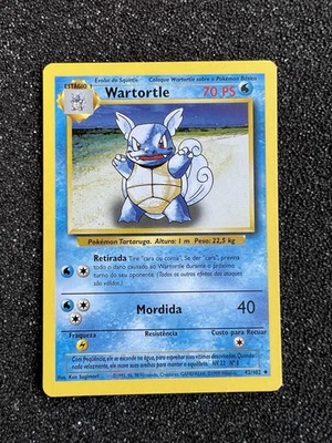 Wartortle 42/102 Pokemon Card Base Set Rare Evolution Box Error - PORTUGUESE NM - Image 1 of 4