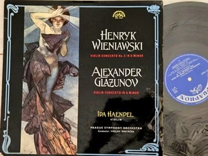 LP SUA SUPRAPHON IDA HAENDEL WIENIAWSKI GLASUNOV VIOLIN CONC SMETACEK NM FREE SH - Picture 1 of 1