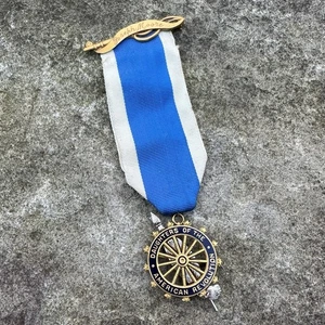 ORIGINAL Daughters Of The American Revolution Member Gold Filled Medal Ribbon - Bild 1 von 6