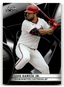 2025 Topps Chrome Black Luis Garcia Jr. #140 Washington Nationals - Picture 1 of 2