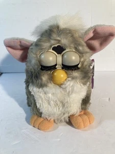 Furby Vtg 1998 Gray and White #70-800 Brown Eyes MOTION WORKS NO SOUND - Picture 1 of 13