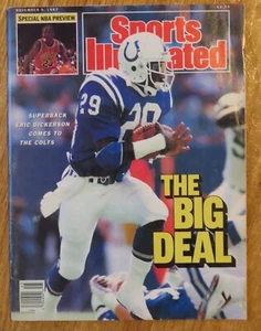 ERIC DICKERSON November 1987 Sports Illustrated Magazine No Label MICHAEL JORDAN - Picture 1 of 2