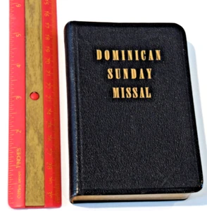 Vintage Dominican Sunday Missal 1943 pocket size book - Nice with some damage - Picture 1 of 24