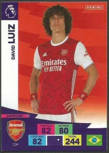PANINI ADRENALYN XL PREMIER LEAGUE 2020-21- #104-ARSENAL & BRAZIL-DAVID LUIZ - Picture 1 of 1