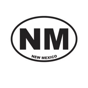 New Mexico State Oval Sticker - Picture 1 of 3