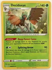 Pokemon Shining Fates Decidueye 8/72 NM/M  - Picture 1 of 1