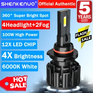 For Chevy Avalanche 2007-2013 LED Headlight Hi Low Fog Light Bulbs Combo Kit F15 - Imagen 1 de 19