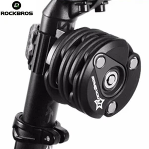 ROCKBROS Mini Bike Key Lock Portable High Security Anti Theft Bicycle Chain Lock - Picture 1 of 7