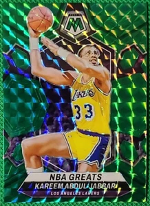 2023-24 Panini Mosaic Kareem Abdul-Jabbar NBA Greats Green Mosaic Prizm #299 - Imagen 1 de 2