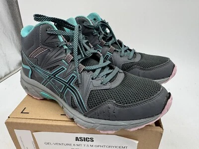 Asics Gel-Venture 8 Athletic Sneakers Womens Graphite Gray Lace-Up Mid Top - 7.5 - Image 1 of 4