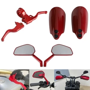 Handguards & Clutch Brake Lever & Side Rearview Mirrors For Sportster XL883 1200 - Picture 1 of 12