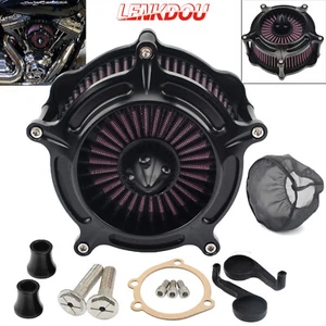 Black Air Cleaner Intake Filter For Harley Sportster 883 1200 XL 48 72 1991-2022 - Picture 1 of 8