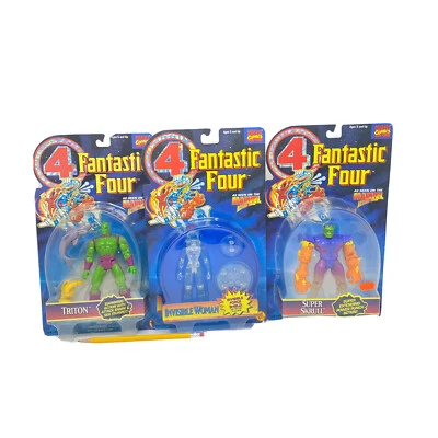 Fantástico 4 Mujer Invisible Tritón Super Skrull Toy Biz Marvel Action Hour 1995 Foto 1 de 4