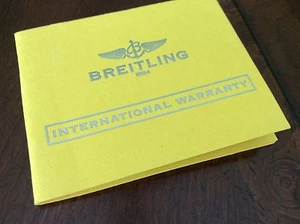 Breitling International Warranty Book - Picture 1 of 6