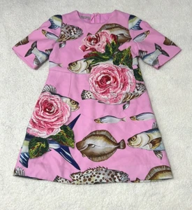 W.L. Monsoon Girl's Pink Fish Dress with Beadings Size 5A  - Picture 1 of 11