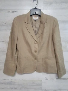Talbots Jacket Women 6 Beige Modern Classic Career Preppy minimalist - Picture 1 of 11