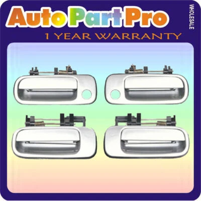 DS41 For Toyota Camry 4 PCS Outside Door Handle SILVER 176 1992-1996 - Image 1 of 4