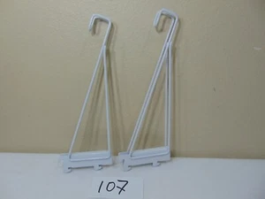 2 Staffe Supporto Scarpiera Configurazione Rubbermaid Bianco Fasttrack Armadio - Foto 1 di 2