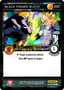 DBZ Dragon Ball Z TCG Panini Awakening S127 Black Finger Block Foil - Picture 1 of 1