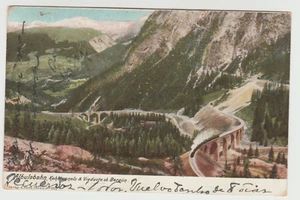Switzerland   ALBULABAHN , RAILROAD ,  A USED PC, 1904 - Picture 1 of 2