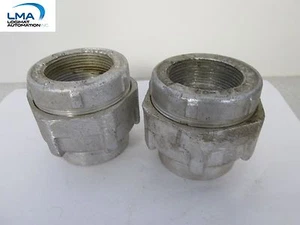 2x CROUSE-HINDS UNF-UNY5 UNION EXPLOSION PROOF CONDUIT FITTING COUPLING 1-1/2" - Picture 1 of 3