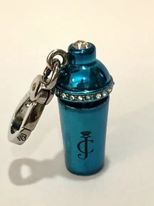 Juicy Couture Metallic Blue Cocktail Shaker Charm YJRU6241 Free Shipping - Picture 1 of 6