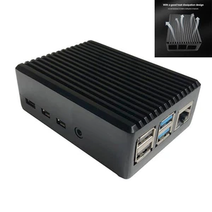 Raspberry Pi Housing Enclosure Heat Dissipation Metal Case for Raspberry Pi 4B . - Photo 1/12