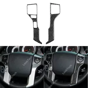For Toyota Tundra Steering Wheel Button Cover Decoration Sticker Carbon Fiber - Imagen 1 de 10