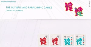 Briefmarken Olympia & Paralympia 2012 Royal Mail Dauermarken Packung 92 postfrisch - Bild 1 von 1