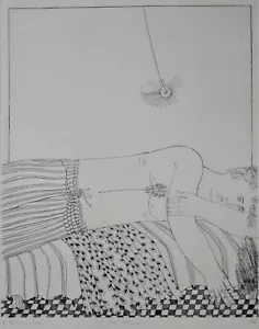 Alekos/Alecos Fassianos (Greece), Radierung 1970, signiert, Le bel Adonis, 48/60 - Bild 1 von 2