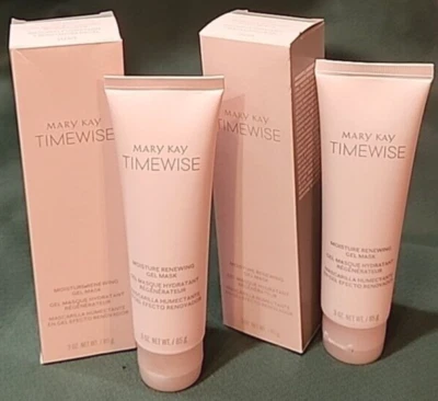 MARY KAY TIMEWISE Lot Of 2 MOISTURE RENEWING GEL MASK DRY TO OILY SKIN - Image 1 of 4