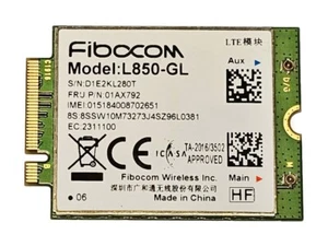 Lenovo Fibocom L850-GL Wireless WWAN 4G LTE Mobile Card 01AX792 - Picture 1 of 1