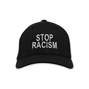 Gorra deportiva Stop Racism bordada Flexfit adulto fresca y seca - Imagen 1 de 9