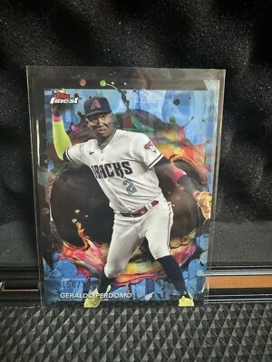Geraldo Perdomo 2024 Topps Finest #217 Rare Blue Refractor /150 Diamondbacks - Image 1 of 3
