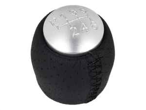 POMELLO LEVA CAMBIO CROMO 6+R PELLE PER ALFA ROMEO 147 156 159 BRERA GT SPIDER - Foto 1 di 2