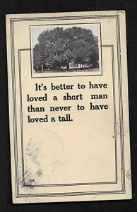 Unique 1920's Auburn, IN "Old Elm" Photo Stamp Postcard