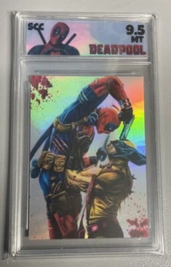 Deadpool Vs Wolverine holographic Novelty card graded 9.5 Scc Grading - Picture 1 of 2