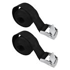 1X(2Pcs Lashing Straps With Buckles Adjustable, To 600Lbs, Tie Down For Motorcyc